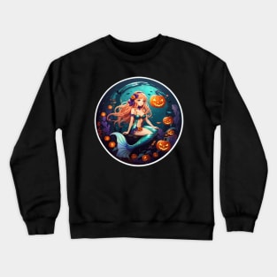 Mermaid Halloween Transformation Crewneck Sweatshirt